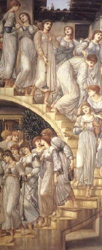 Burne-Jones, Sir Edward Coley The Golden Stairs oil painting picture